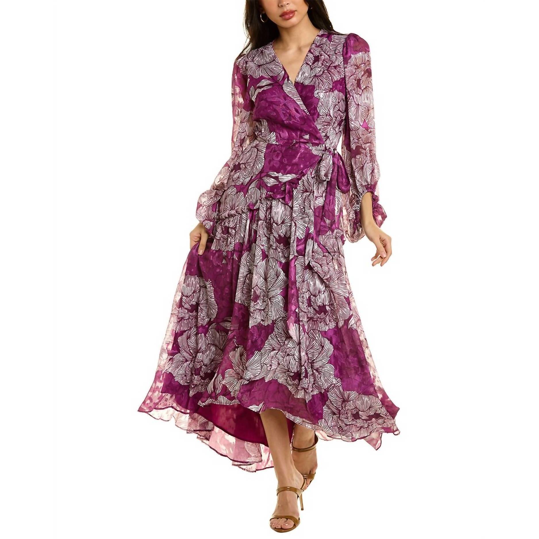 New Hutch Nina Dress In Fuchsia Floral